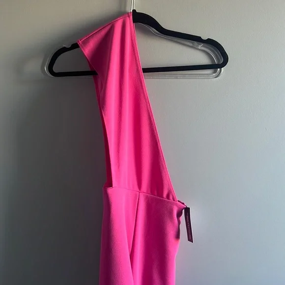 PRETTYLITTLETHING hot pink one should jumpsuit - Picture 4 of 7